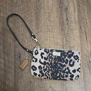 Coach Leopard Wristlet